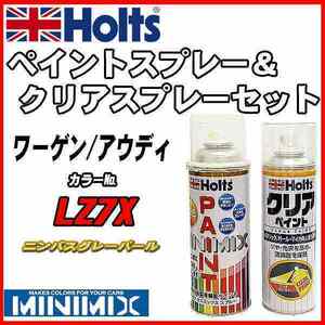 ペイントスプレー ワーゲン / アウディ LZ7X ニンバスグレーパール Holts MINIMIX クリアスプレーセット