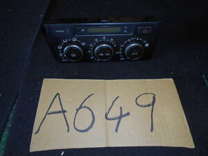 SXE10 アルテッツァ 純正 エアコンコントロ-ラ- A649