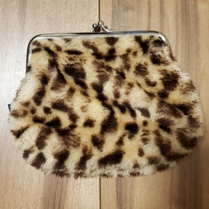 がま口 ポーチ ヒョウ柄 JEANASIS