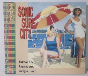 紙ジャケ 国内盤 Sonic Surf City Tune in Turn on Wipe Out 帯付CD 90s Power Pop Punk Surfin' Lungs