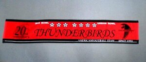 d524 американский футбол THUNDERBIRDS muffler полотенце красный × чёрный × др. 21-8