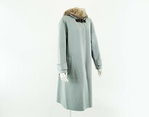 ◇美品【FOXEY BOUTIQUE フォクシーブティック】ブルームーン カシミヤコート 38755 アンティークブルー 40_画像8