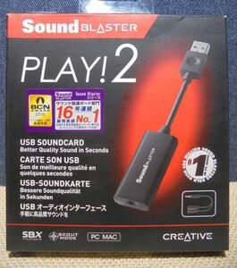 Sound Blaster Play! 2 |USB подключение звуковая карта | подтверждение рабочего состояния товар (B)