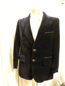 |o_o|スペインCortefiel(2n)vintage70sベルベットジャケット160-165cm