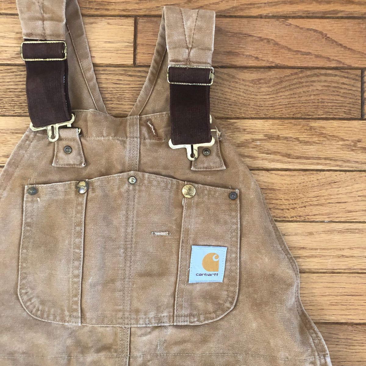 carhartt ブラウン ダック ワークパンツ サロペット カーハート