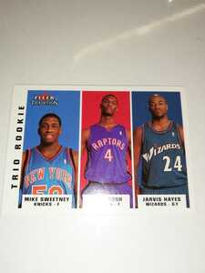 Chris Bosh/Jarvis Hayes/Mike Sweetney 2003-04 Fleer Tradition Trio Rookie RC