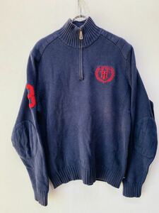 TOMMY　HILFIGER/トミーヒルフィガー　ニット　セーター　紺/ネイビー　メンズ　Ｓ/Ｐサイズ　　K988