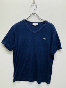 送料全国210円　LACOSTE /ラコステ 　Tシャツ　スリムフィット　メンズ　Mサイズ　紺/ネイビー　K1005