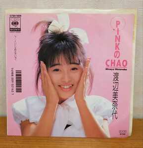 EP: Watanabe Minayo PINK. CHAO/... not . Onyanko Club 07SH1906 CBS Sony *