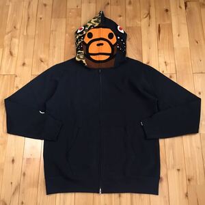 ★新品★ 2XL マイロ シャーク パーカー milo shark full zip hoodie a bathing ape BAPE エイプ ベイプ アベイシングエイプ navy XXL 8500