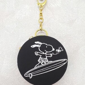 ハンドメイド スヌーピー マカロンポーチ7cm