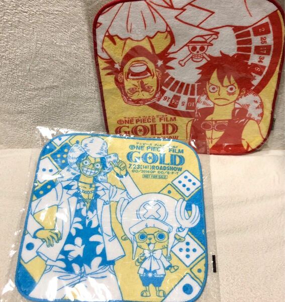 ONE PIECE ワンピース ハンドタオル セブンイレブン 限定 ルフィ チョッパー 新品 film GOLD 映画 特典