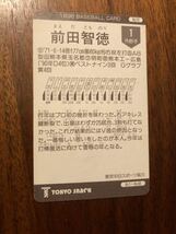 前田智徳　プロ野球チップスカード　カルビー 1996年　野球カード 広島東洋カープ_画像2