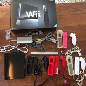 Nintendo Wii 本体 リモコン&ヌンチャク4セット はじめてのwii付き