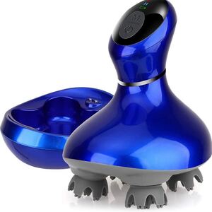ヘッドマッサージャー 電動 電動頭皮ブラシ スマート・振動版 IPX7防水 乾湿両用 日本3D技術 10分定