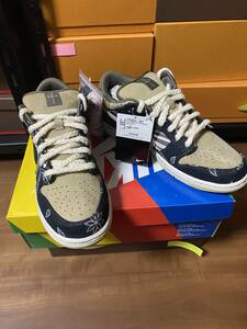  внутренний стандартный товар новый товар NIKE Nike SB DUNK LOW PRM QS TRAVIS SCOTT Dan Claw тигр vi s* Scott CT5053 001 US10 28.0cm