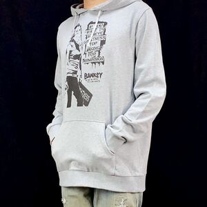 新品 バンクシー BANKSY バンダナ スプレー ストリート アーティスト パーカー XS S M L XL ビッグ オーバー サイズ XXL Tシャツ ロンT 可