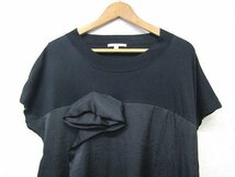 S1581:日本製 united bamboo ユナイテッドバンブー ワンピース/黒/4/レディース 半袖Tシャツ カットソー :3_画像5