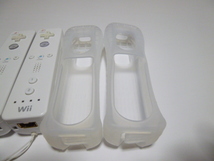 RSJ016《即日発送 送料無料 動作確認済》Wii リモコン　ストラップ　ジャケット　カバー　白　2個セット 任天堂 純正 RVL-003 コントローラ_画像4