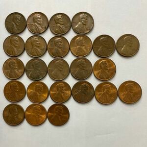◇アメリカ コイン 1セント 24枚セット リンカーン 硬貨 1961年～1985年