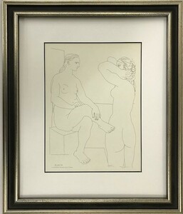 【特価】　≪　　パブロ・ピカソ　　≫　　リトグラフ【石版画】　 　 TWO NUDES　Ⅱ 　 1956年　　PABLO　PICASSO