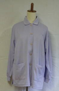RISCAL кнопка вязаный рубашка-поло незначительный фиолетовый лиловый 