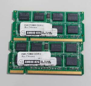 KN895 2GB PC800 DDR2 2枚セット