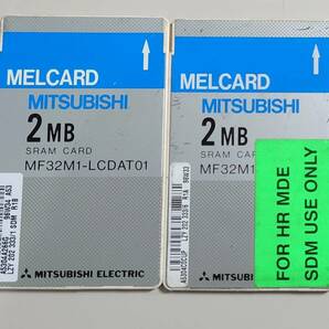 KN805 MITSUBISHI 2MB SRAM CARD MF32M1-LCDAT01 2枚セットの画像1