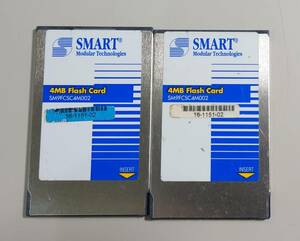 KN778 Smart 4MB Flash Card SM9FCSC4M002 2枚セット