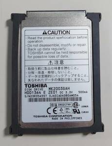 KN759 TOSHIBA MK2003GAH　1.8インチHDD
