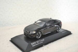  Minichamps BMW M2 купе 2016 1/43 миникар чёрный ① 2 серии 