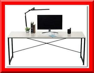 [ new goods ] simple Work desk (180.) computer desk ge-ming desk ( white )