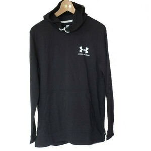 新品◆送料無料◆アンダーアーマー UNDERARMOUR 黒ルーズタイプパーカー(L)