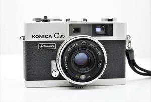 ★美品★KONICA コニカ C35 Flashmatic HEXANON 38mm F2.8 コニカの名機！ コンパクトフィルムカメラ! 動作品！ OK2851