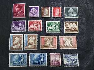  Germany stamp 1942 year issue minute together collection no. 2 next world large war .nachishi tiger -ww2 piton black itsu total . control ID:baia114g