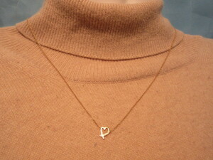 TIFFANY rubbing Heart * pendant head * chain necklace length 460.2.4gPalomaPicasso unused NY head office buy 