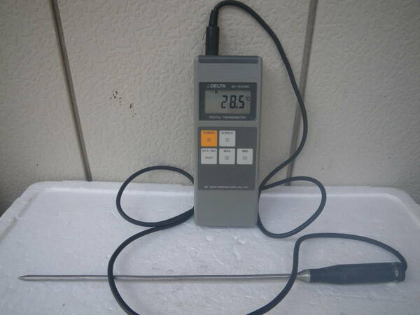 SATO デジタル温度計 MODEL SK-1250MC 温度センサー付き 温度測定確認しました 多少スレ・汚れ等有ります 未校正品です 