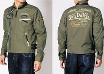 新品②Von Dutch（ボンダッチ）VOM-S14 ポリコットンＪＫＴ/メンズ・オリーブ_画像2