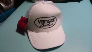 新品■Vanson(バンソン） CAP白