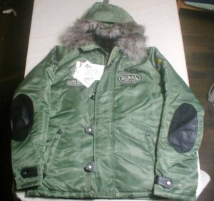 新品 Von Dutch（ボンダッチ）ツイルWJ24ＪＫＴ/メンズ緑サ