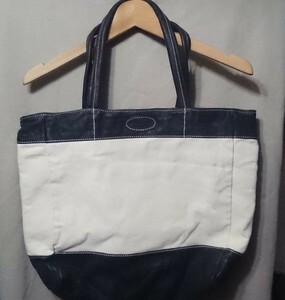  new goods #VANSON/ Vanson tote bag beige / black sample 