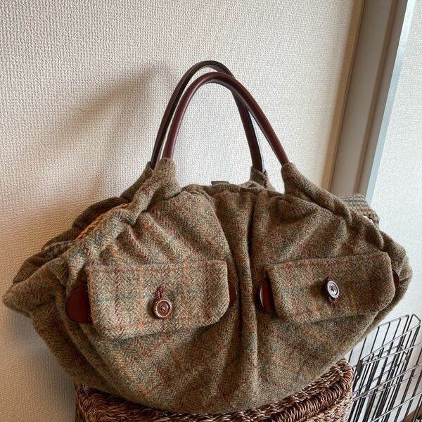 ebagos×Harris Tweed☆エバゴス×ハリスツイード☆かごBAG/IENA/H.P.FRANCE/Ron Herman