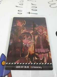 ソードアート・オンライン☆10th Anniversary ウエハース☆ビジュアルジョイントカード☆025☆アスナ、シノ、サチ