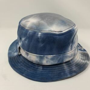 【送料無料】タイダイ バケットハット ブラック ブルー 帽子の画像3