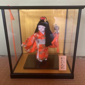 Art hand Auction 万卡娃娃 日本娃娃玻璃盒昭和复古传统工艺五月娃娃木槌, 玩具娃娃, 人物娃娃, 日本娃娃, 其他的