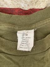 米軍US 海兵隊 実物 放出品 Tシャツ サイズ L LARGE コンバット トレーニング インナー 無地 OD 緑 半袖 ショートスリーブ シンプル　T_画像3