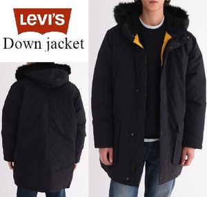 XLサイズ相当★定価38500円★ リーバイス ダウン コート ジャケット モッズコート 防寒 黒 Levi's DOWN BALBOA PARKA JET BLACK 27522-0000