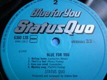 Status Quo『Blue For You』LP _画像4