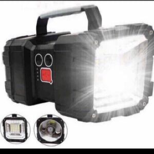 懐中電灯 led 強力 最強 超高輝度 6000ルーメンサーチライト 7モード調光 一台3役 usb充電式給電 防水 ハンドル付き