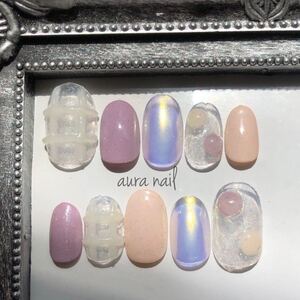 No.8 韓国ネイル ニュアンスネイル ネイルチップ
